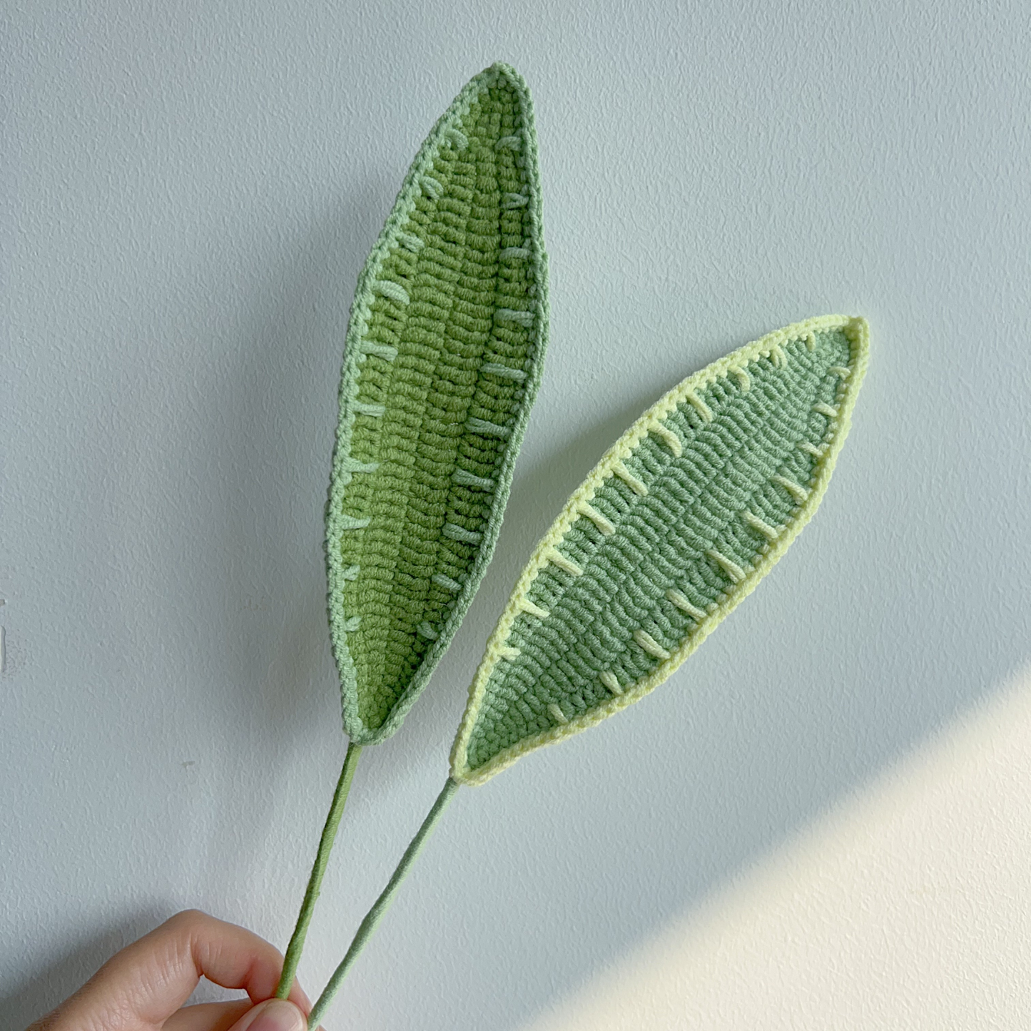 Cordyline Leaf Crochet Flower Stem