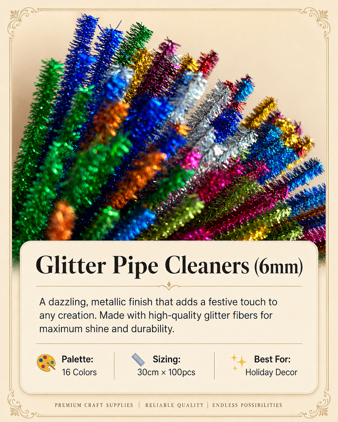 200pcs Mixed Pipe Cleaner Sample Pack