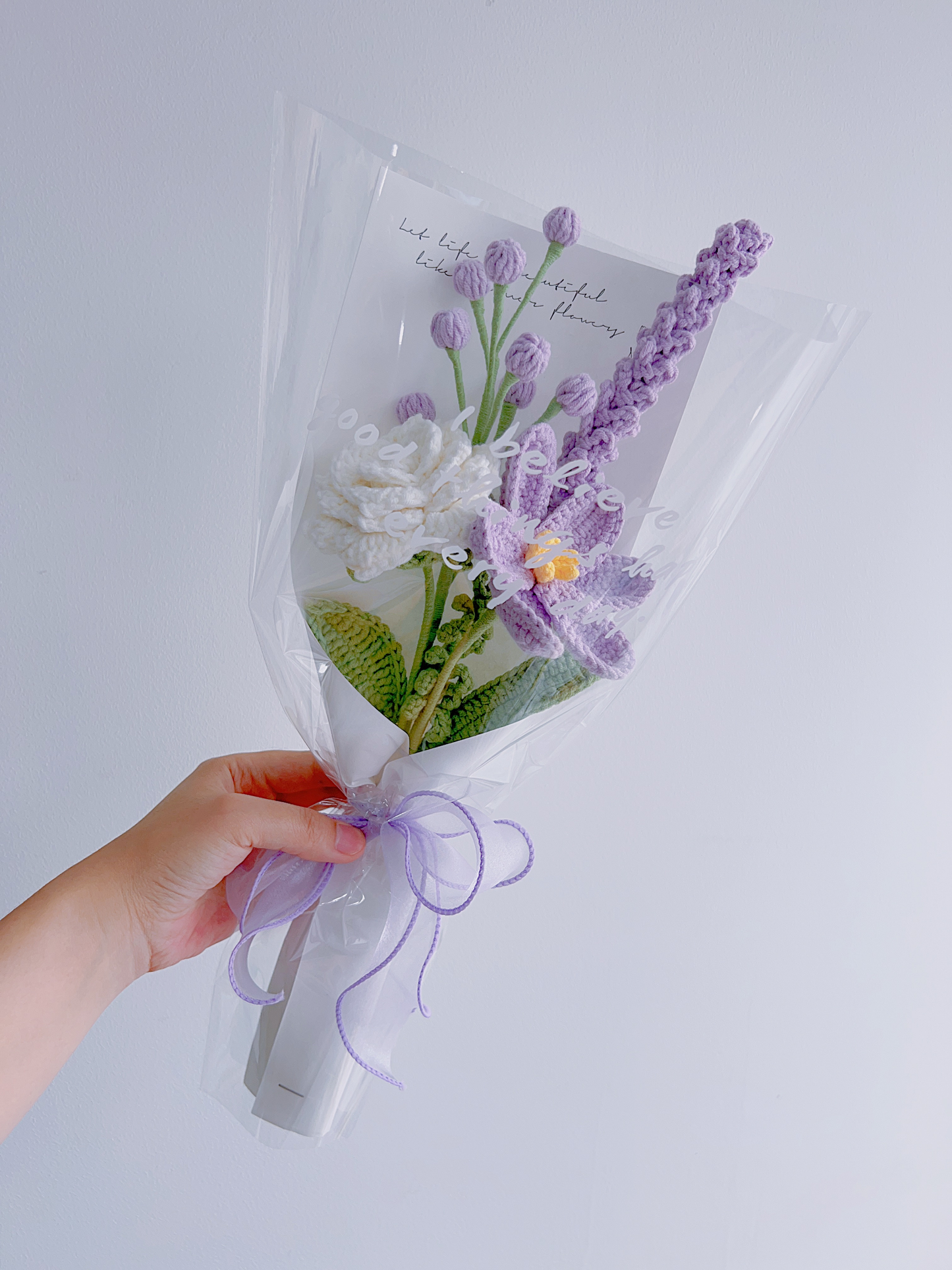 Lavender Crochet Flower Stem