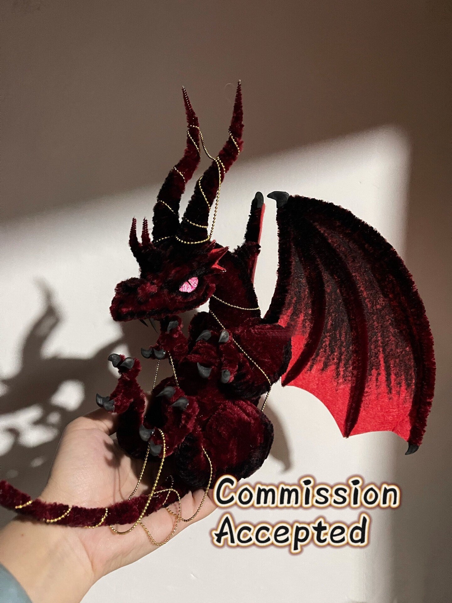 Handmade Pipe Cleaner Dragon Customizable Gift Commission Accepted