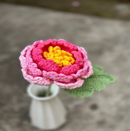 Peony Crochet Flower Stem