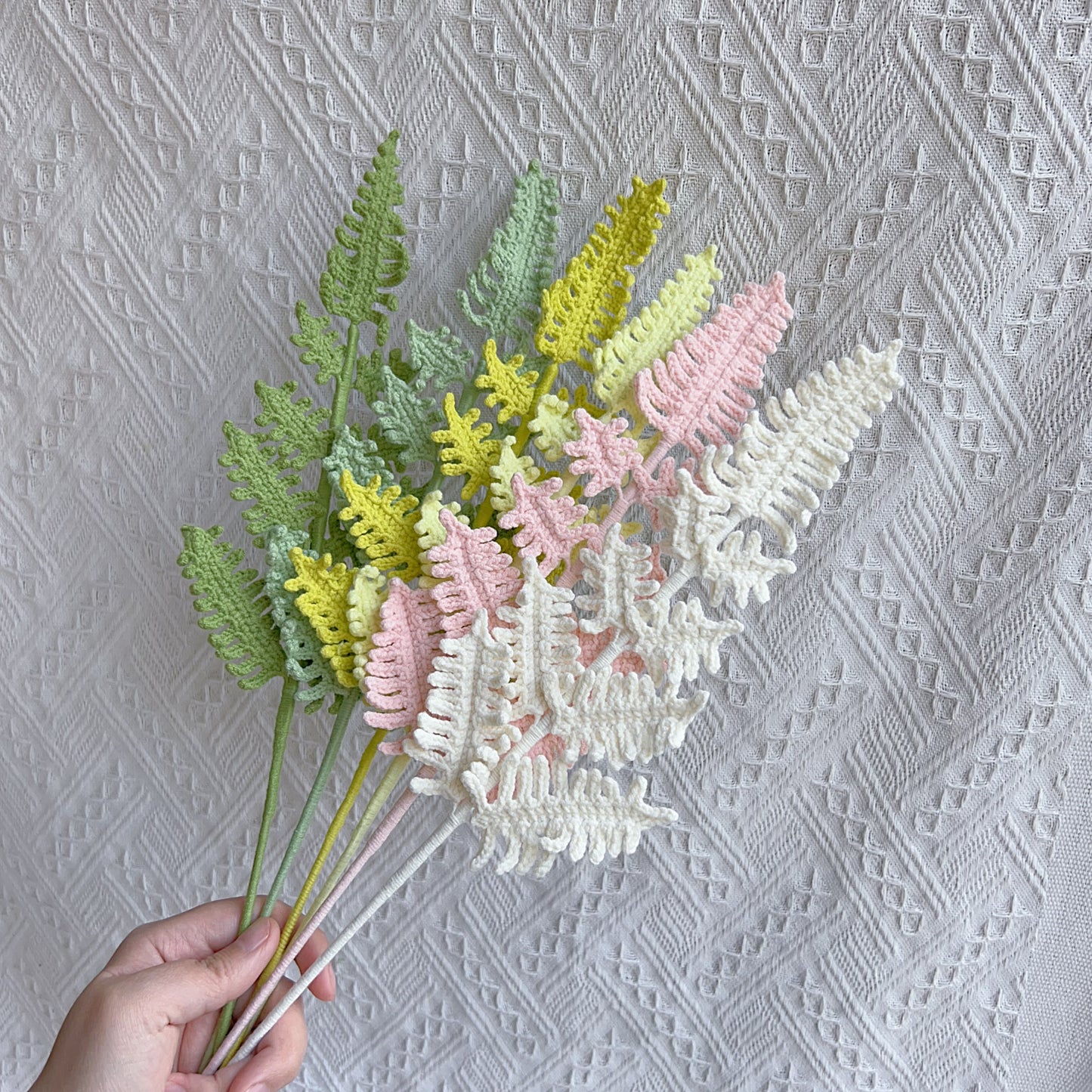 Fern Crochet Flower Stem