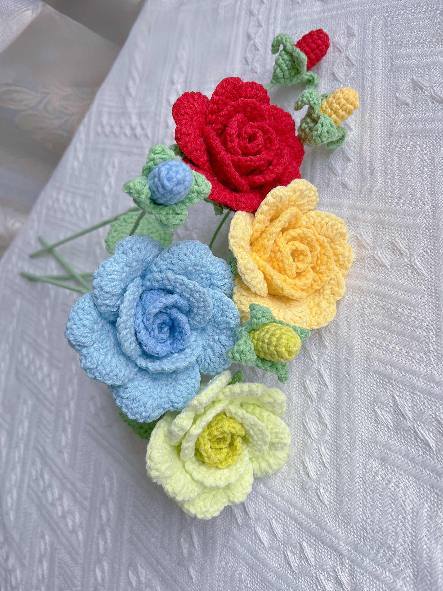 Rosa Crochet Flower Stem