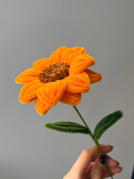 Medium Sunflower Pipe Cleaner Flower