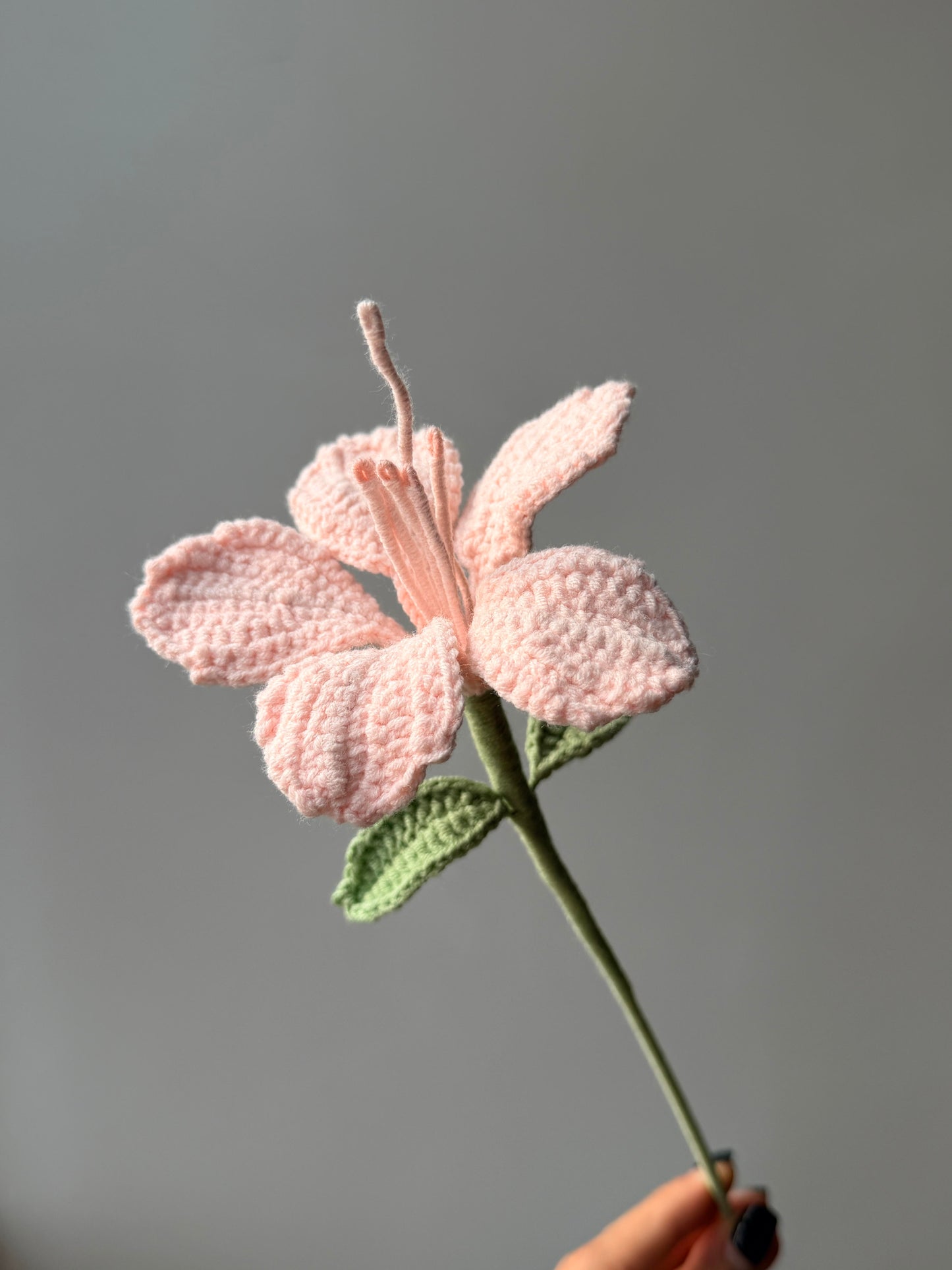 Azalea Crochet Flower Stem