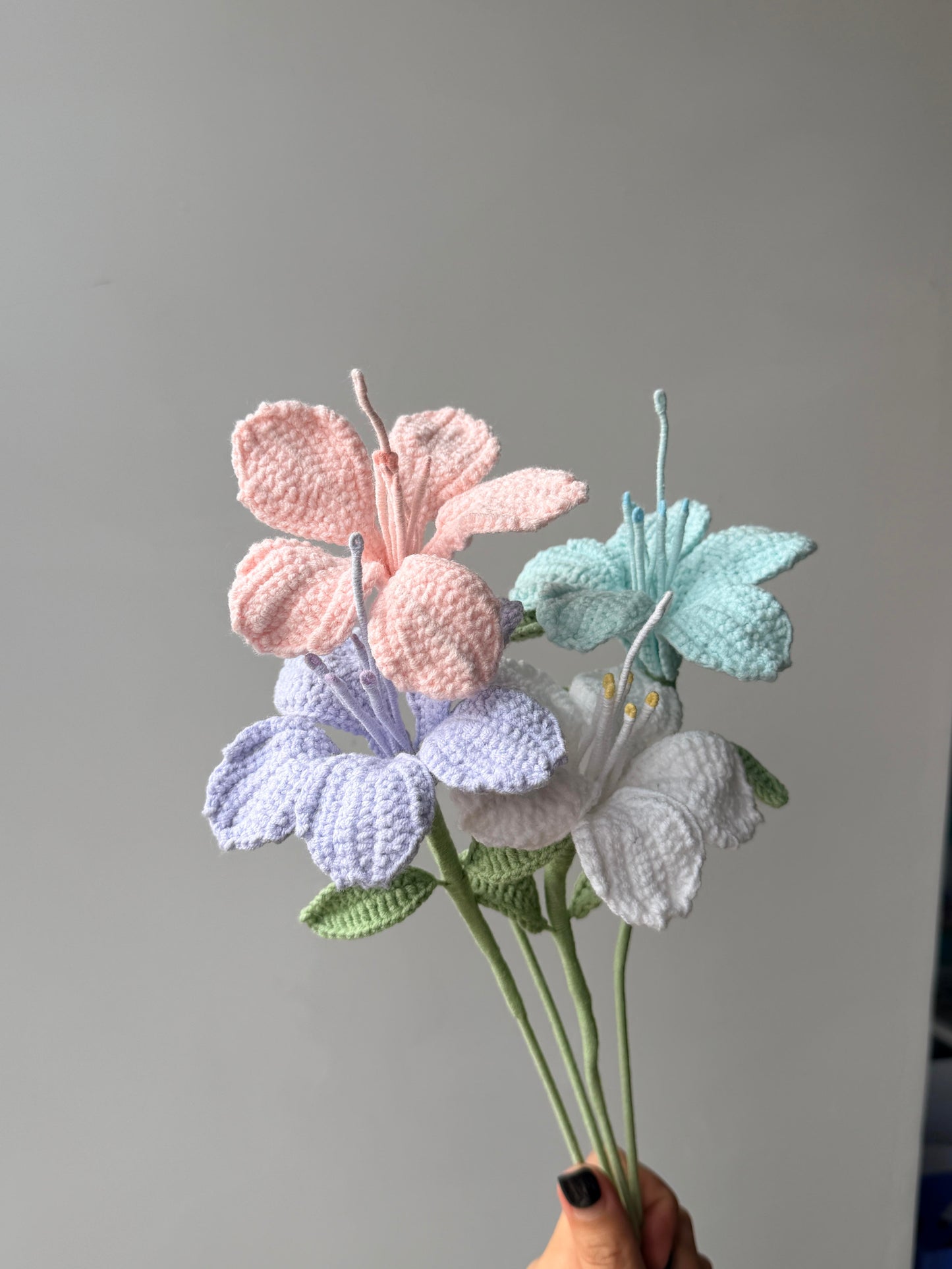 Azalea Crochet Flower Stem