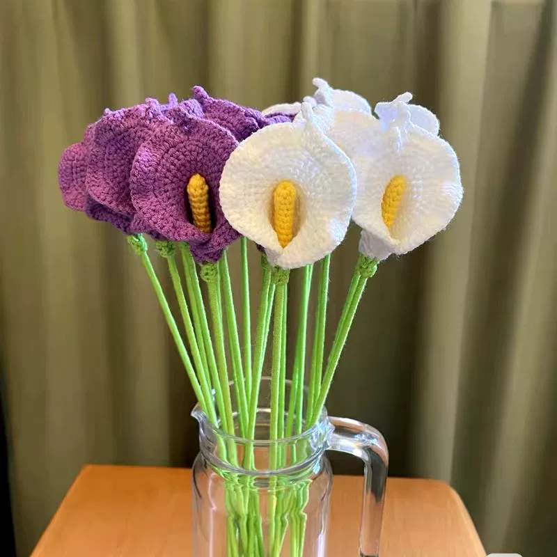 Calla Lily Crochet Flower Stem