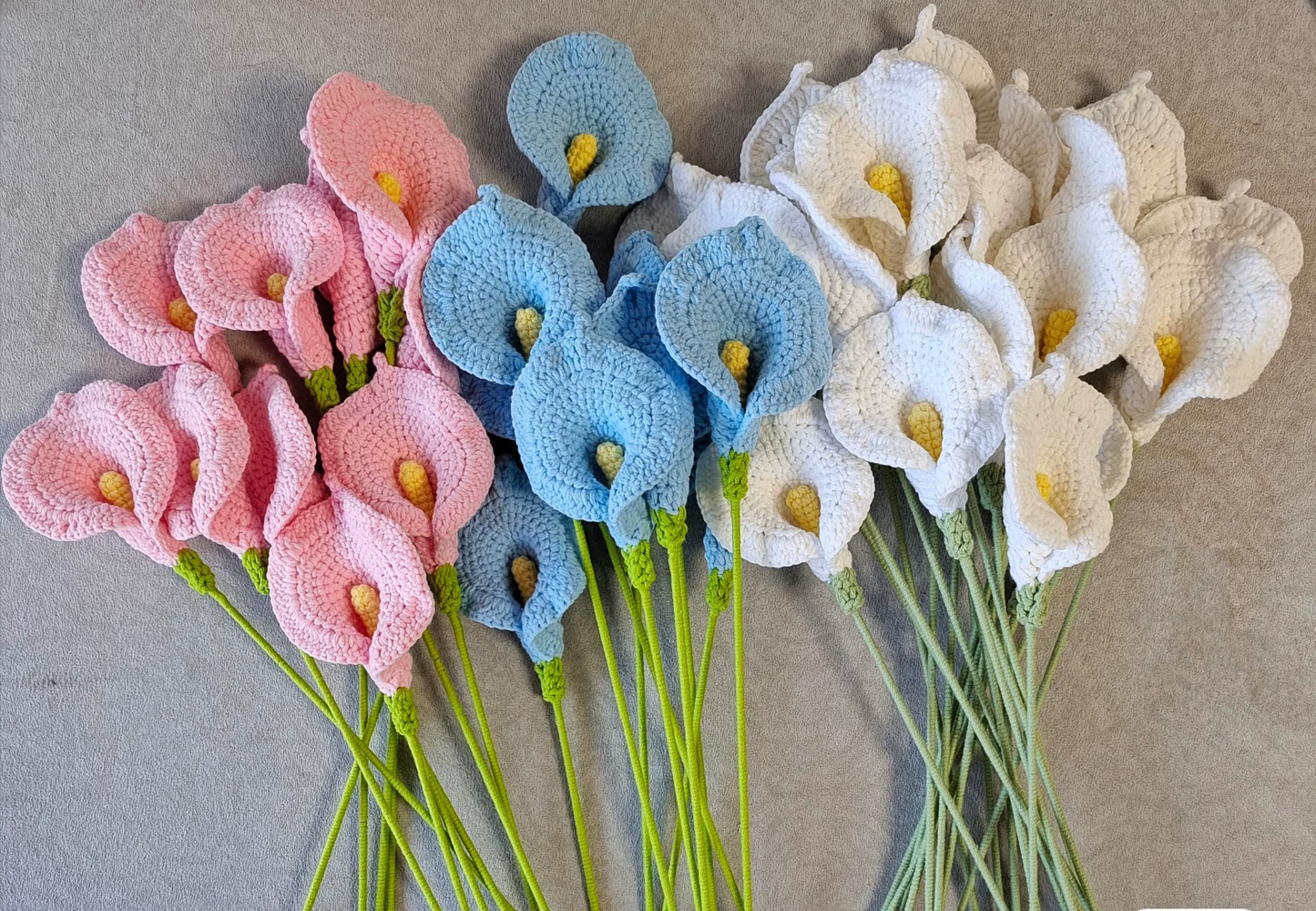 Calla Lily Crochet Flower Stem