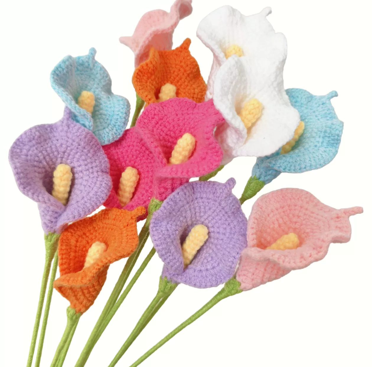 Calla Lily Crochet Flower Stem
