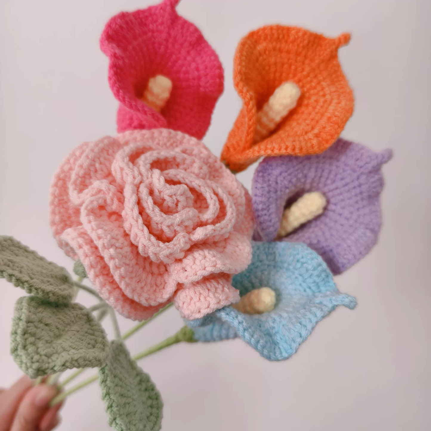 Calla Lily Crochet Flower Stem