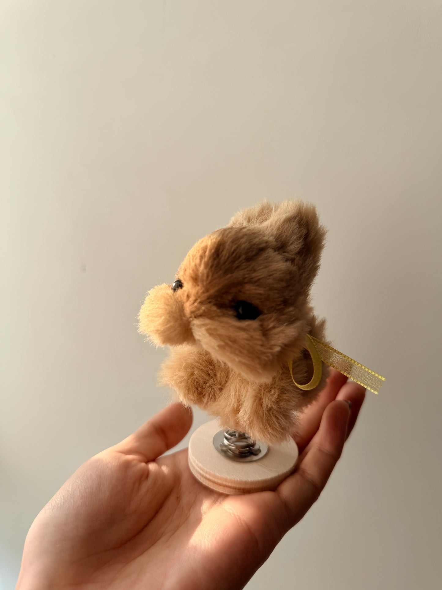 Handmade Chenille Animal Toy, Spring Base Art Doll, Collectible Desk Decoration