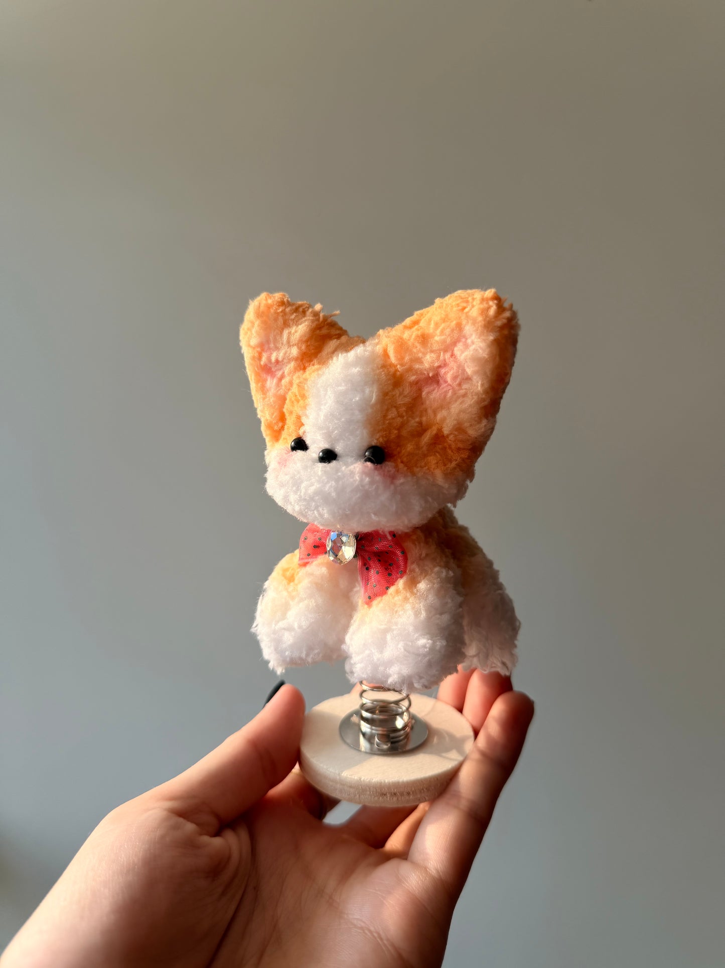 Handmade Chenille Animal Toy, Spring Base Art Doll, Collectible Desk Decoration