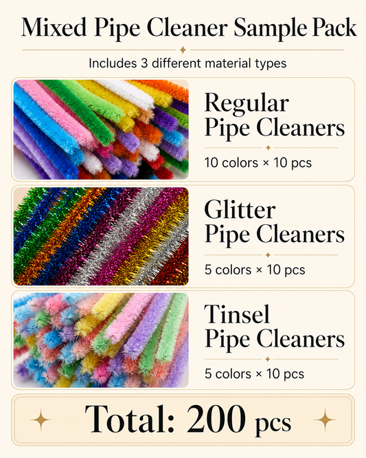 200pcs Mixed Pipe Cleaner Sample Pack