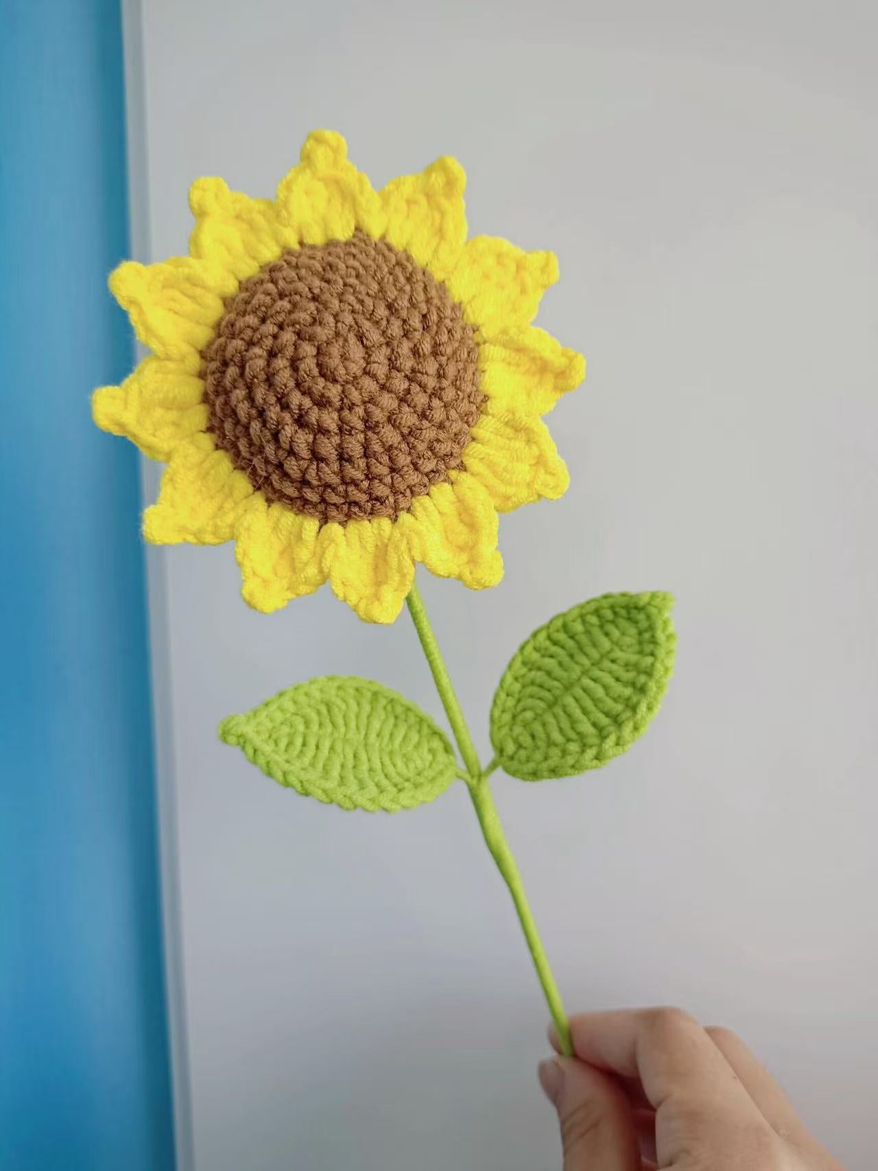 Sunflower Crochet Flower Stem