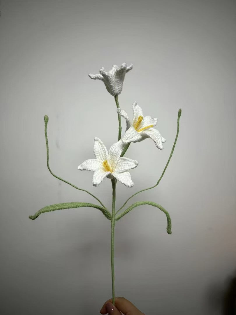 Rain Lily Crochet Flower Stem