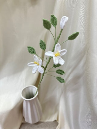 Star Jasmine Crochet Flower Stem
