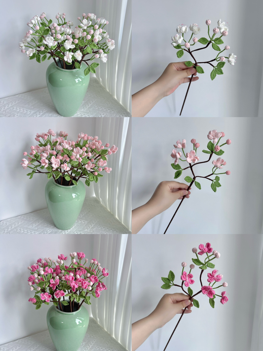 Begonia Crochet Flower Stem