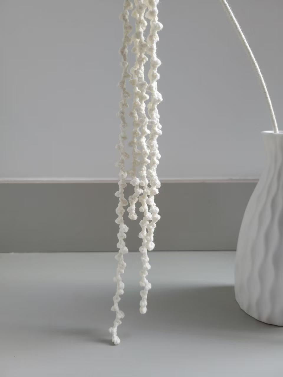 Love-Lies-Bleeding Crochet Flower Stem