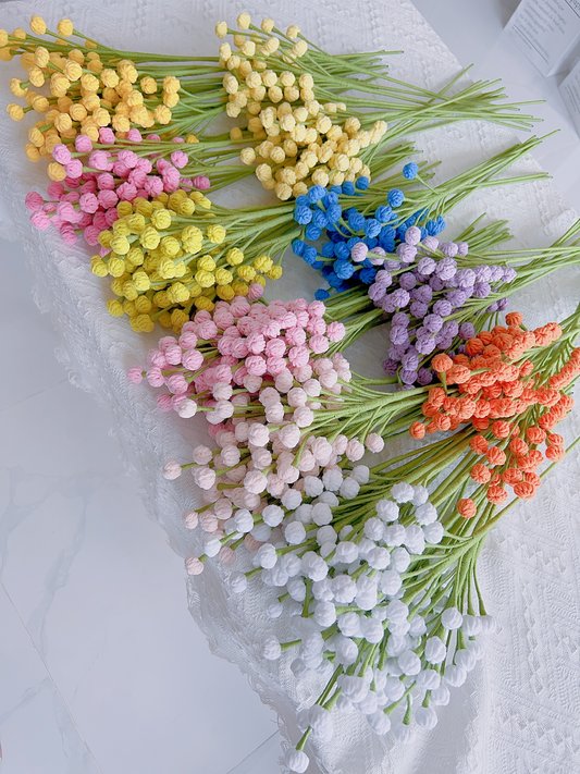 Snowberry Crochet Flower Stem