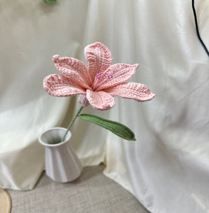 Peruvian Lily Crochet Flower Stem