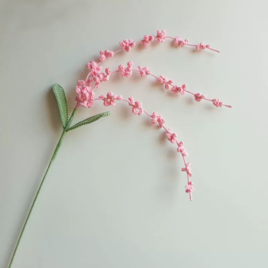 Large Lavender Crochet Flower Stem