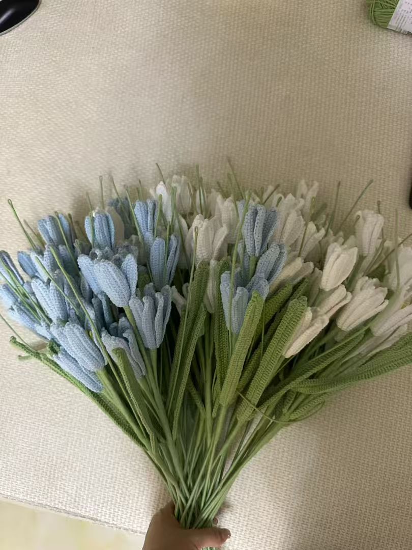 Rain Lily Crochet Flower Stem