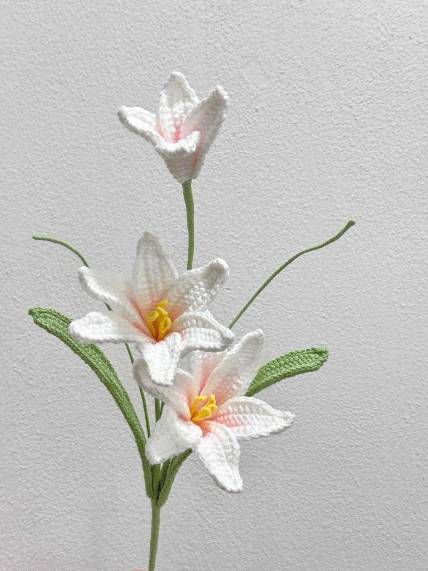 Rain Lily Crochet Flower Stem