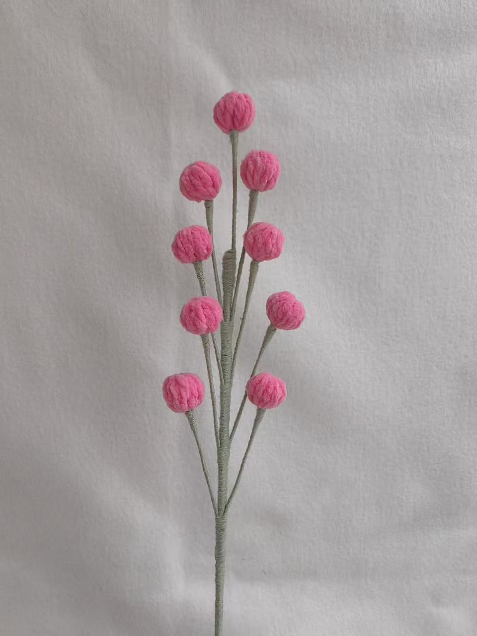 Snowberry Crochet Flower Stem