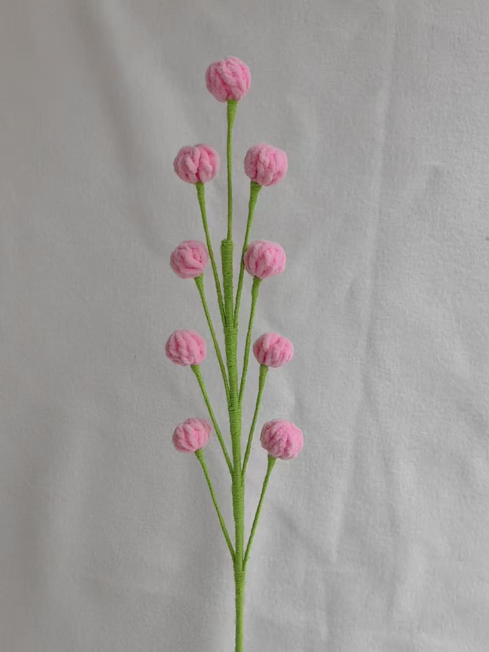Snowberry Crochet Flower Stem