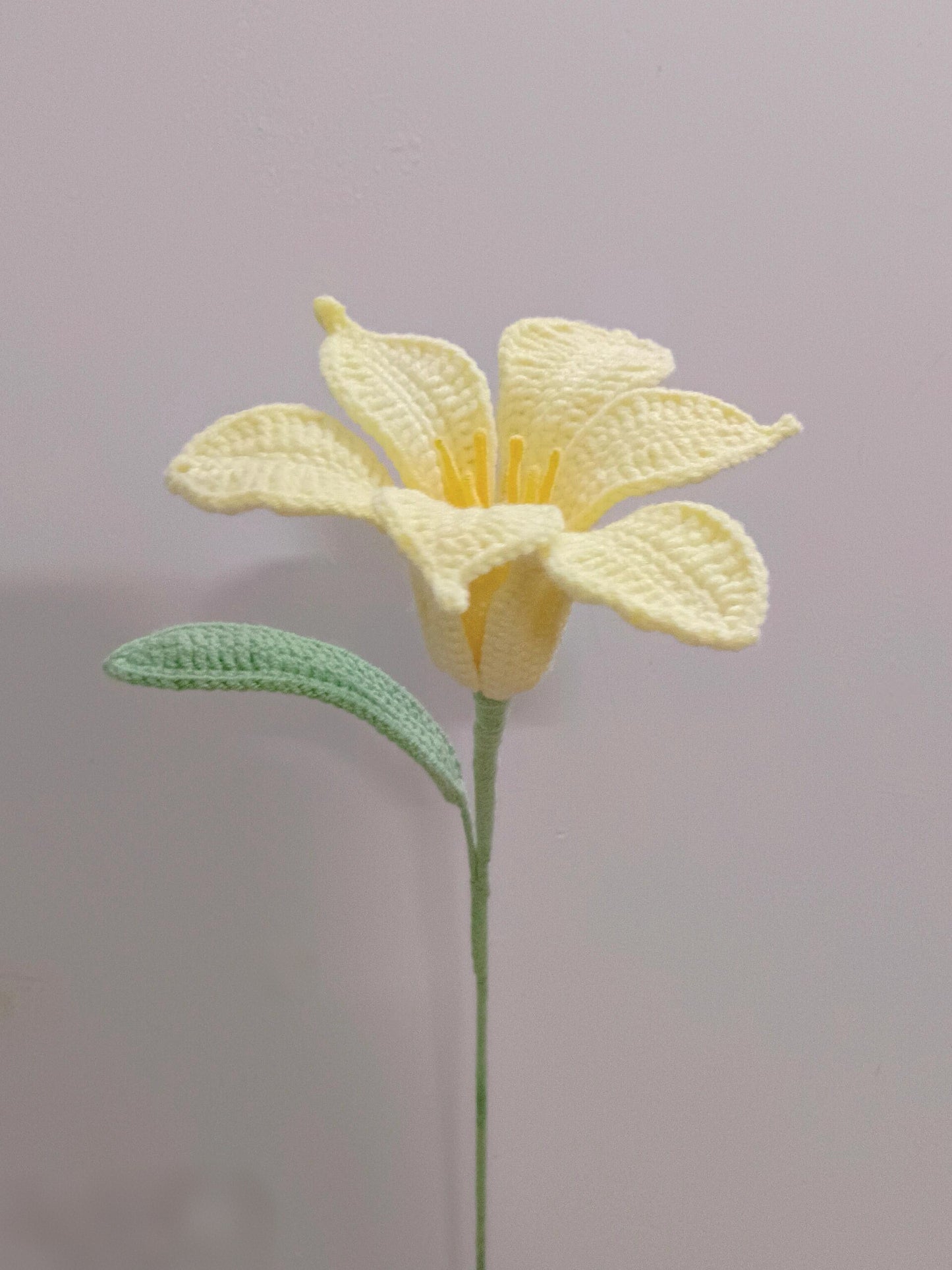 Peruvian Lily Crochet Flower Stem