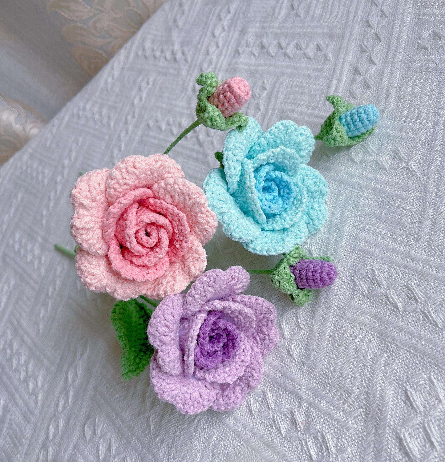 Rosa Crochet Flower Stem