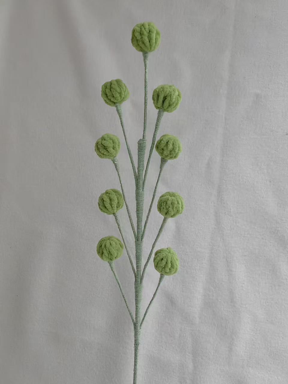 Snowberry Crochet Flower Stem