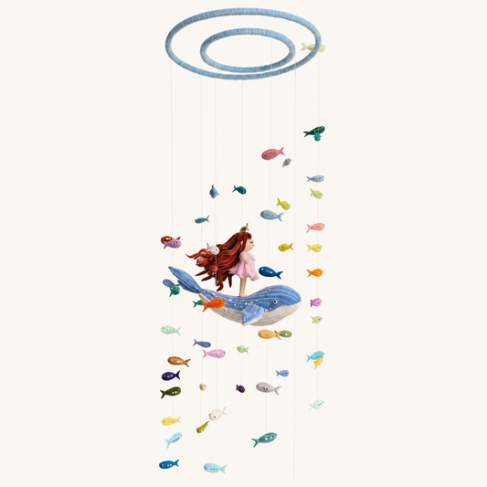 Pipe Cleaner Wind Chimes- Daughter of the Ocean, DIY Kit/Finished