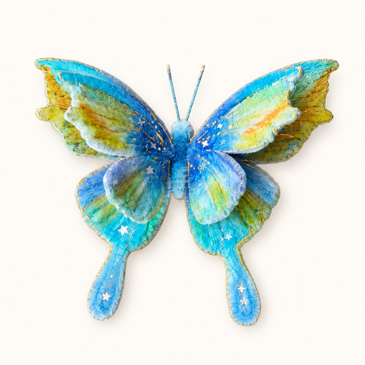 Handmade Pipe Cleaner Butterfly Brooch Custom Sizes Unique Gift