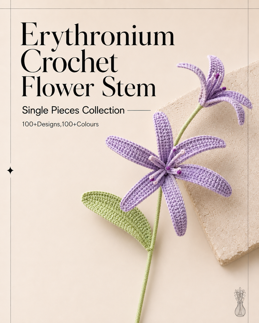 Erythronium Crochet Flower Stem