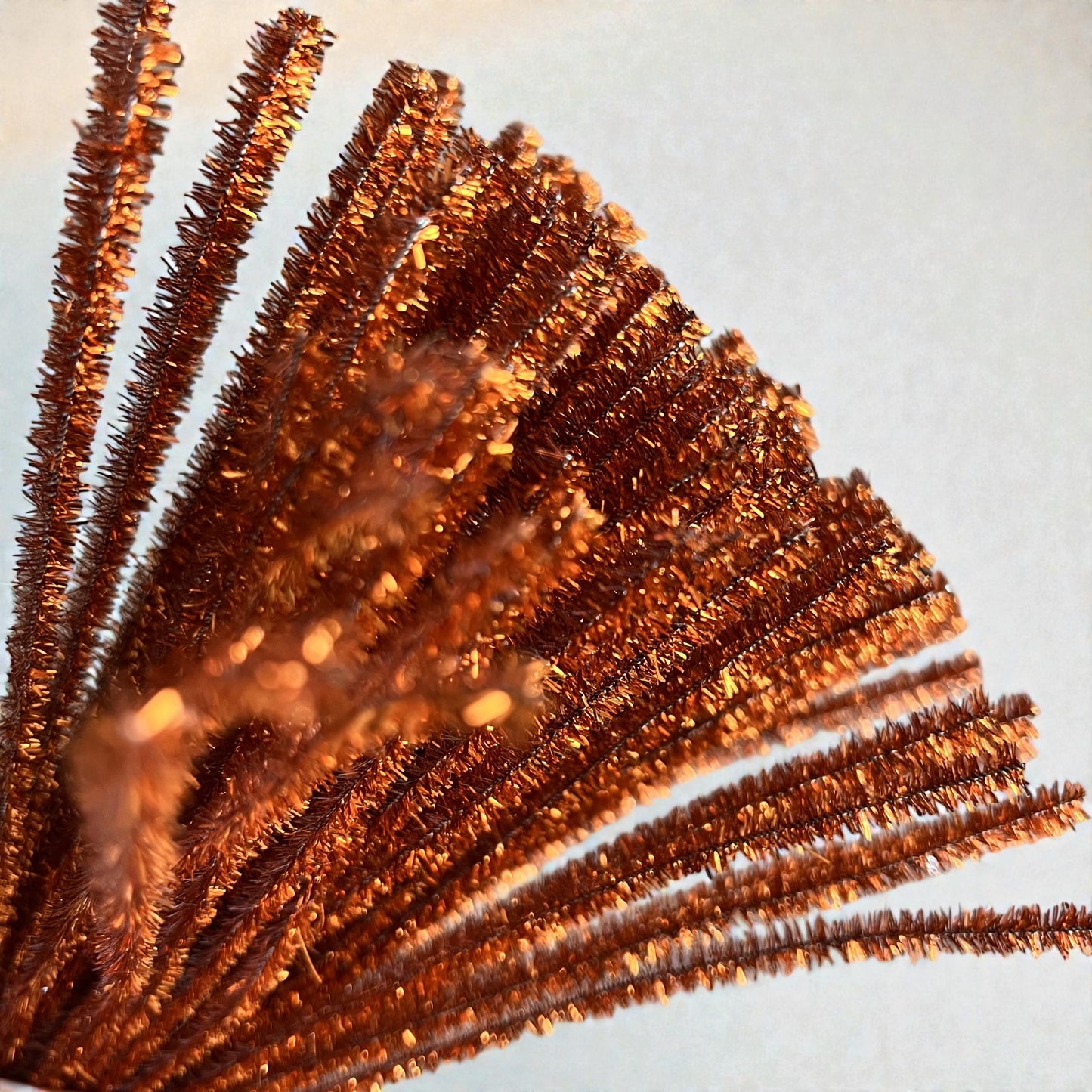 100Pcs 6mm Glitter Pipe Cleaners Sparkly Chenille Stems 30cm 22 Colors