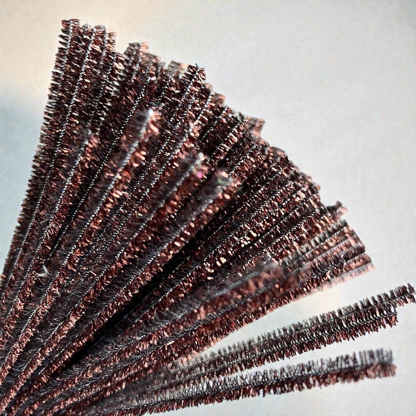 100Pcs 6mm Glitter Pipe Cleaners Sparkly Chenille Stems 30cm 22 Colors