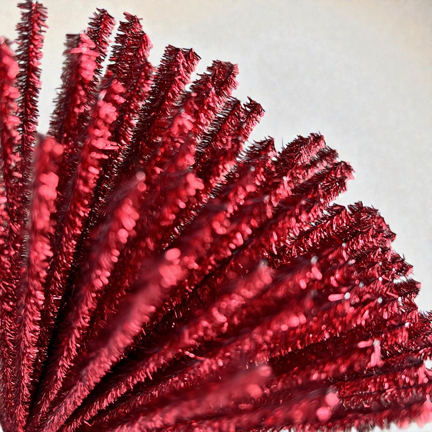 100Pcs 6mm Glitter Pipe Cleaners Sparkly Chenille Stems 30cm 22 Colors