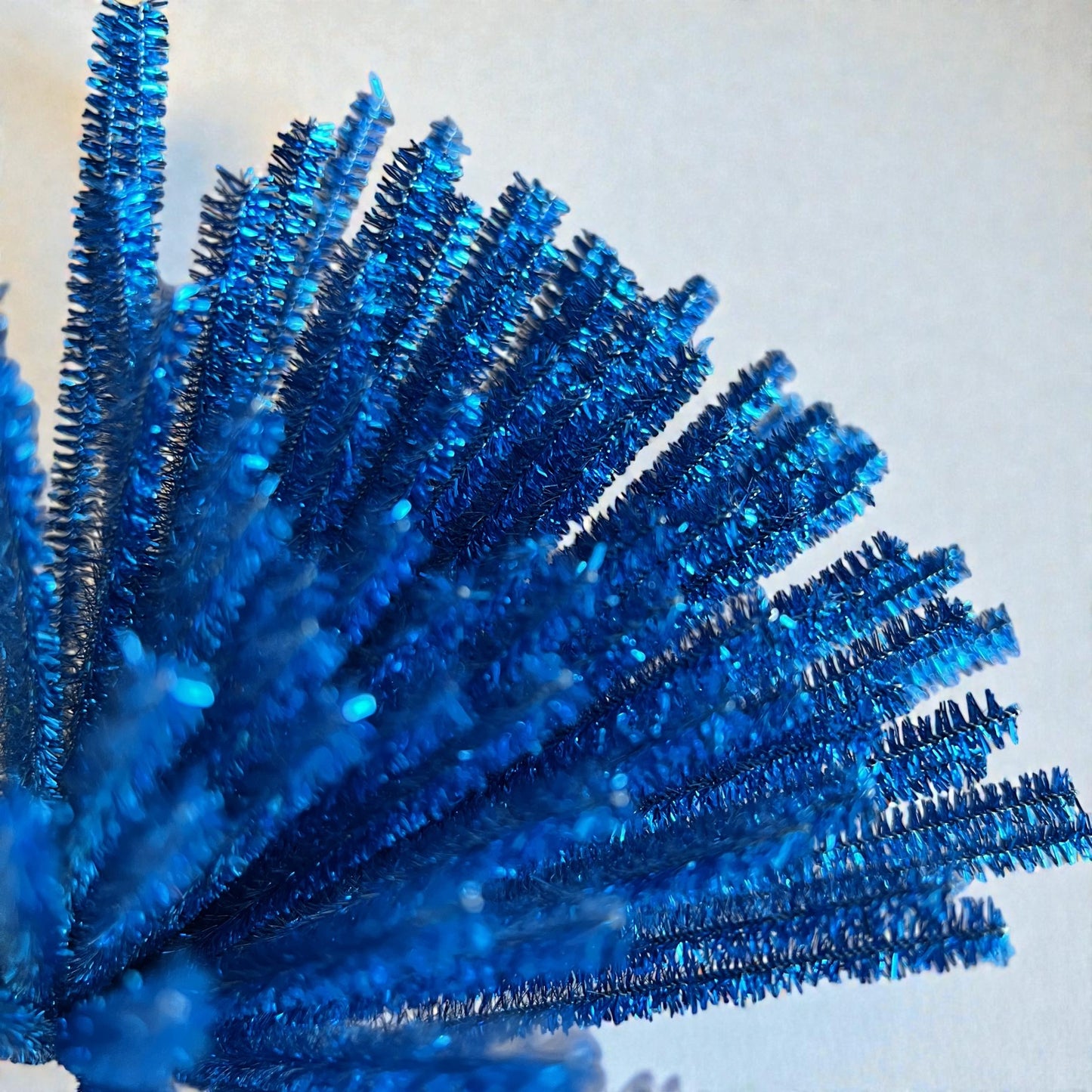 100Pcs 6mm Glitter Pipe Cleaners Sparkly Chenille Stems 30cm 22 Colors