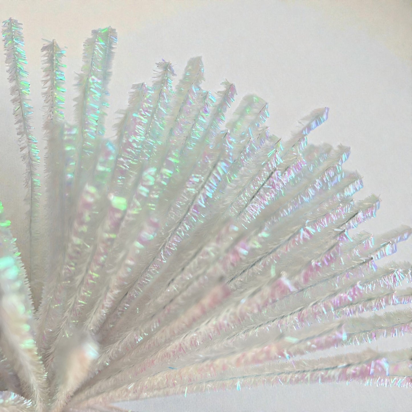 100Pcs 6mm Glitter Pipe Cleaners Sparkly Chenille Stems 30cm 22 Colors
