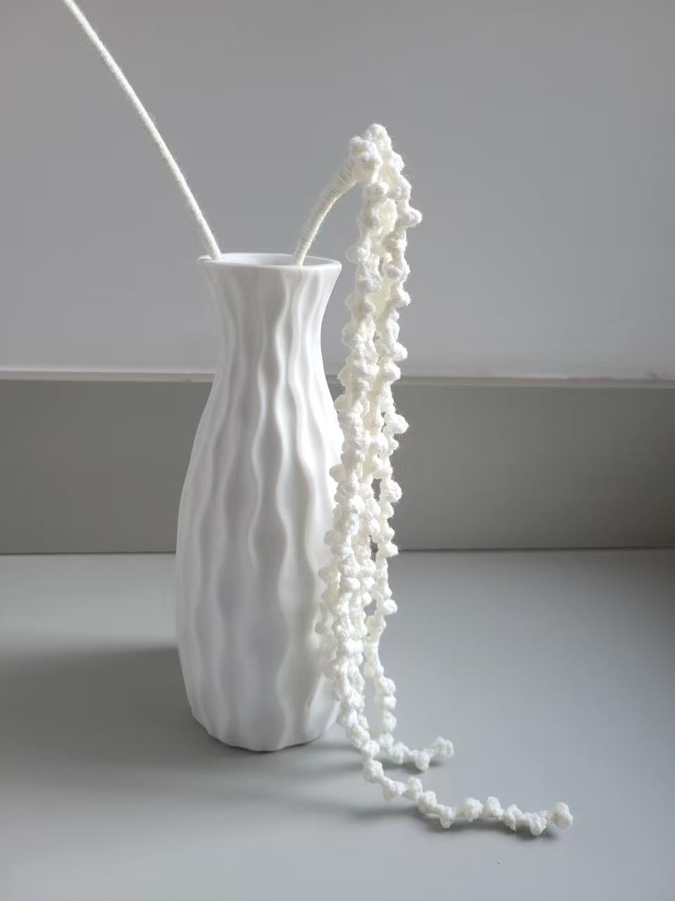 Love-Lies-Bleeding Crochet Flower Stem
