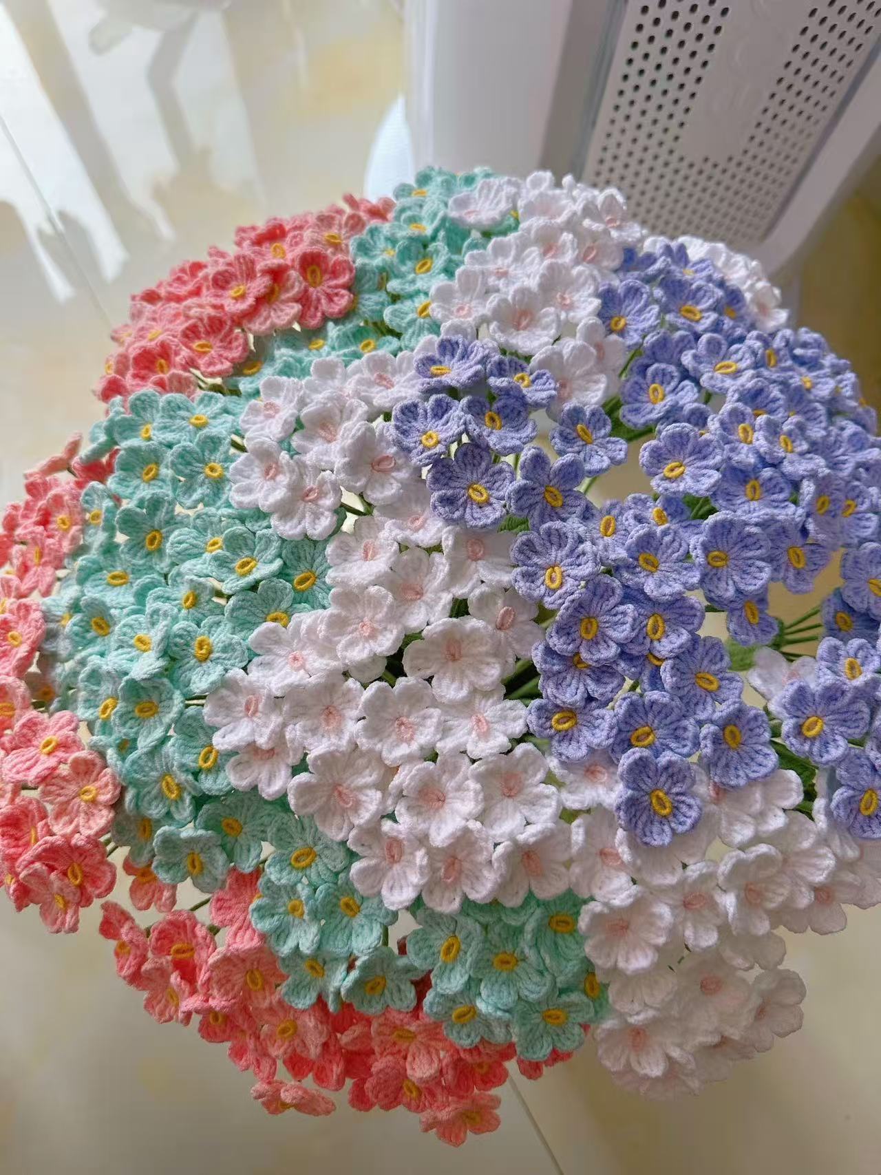 Forget me not Crochet Flower Stem