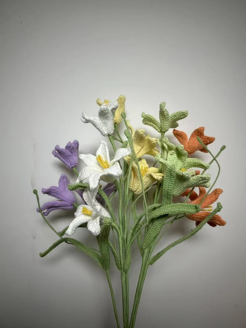 Rain Lily Crochet Flower Stem