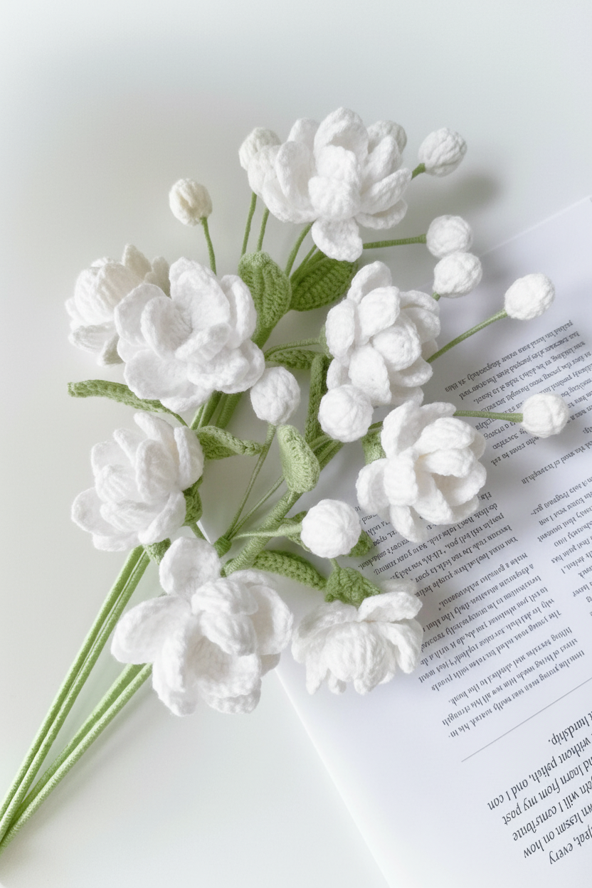 Jasmine Crochet Flower Stem