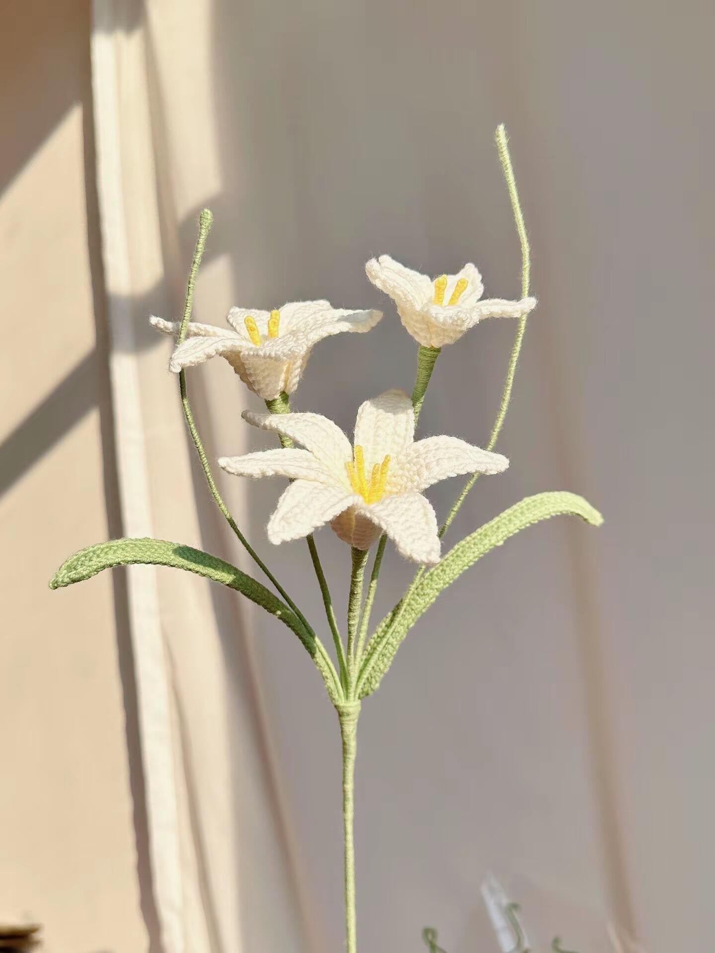 Rain Lily Crochet Flower Stem