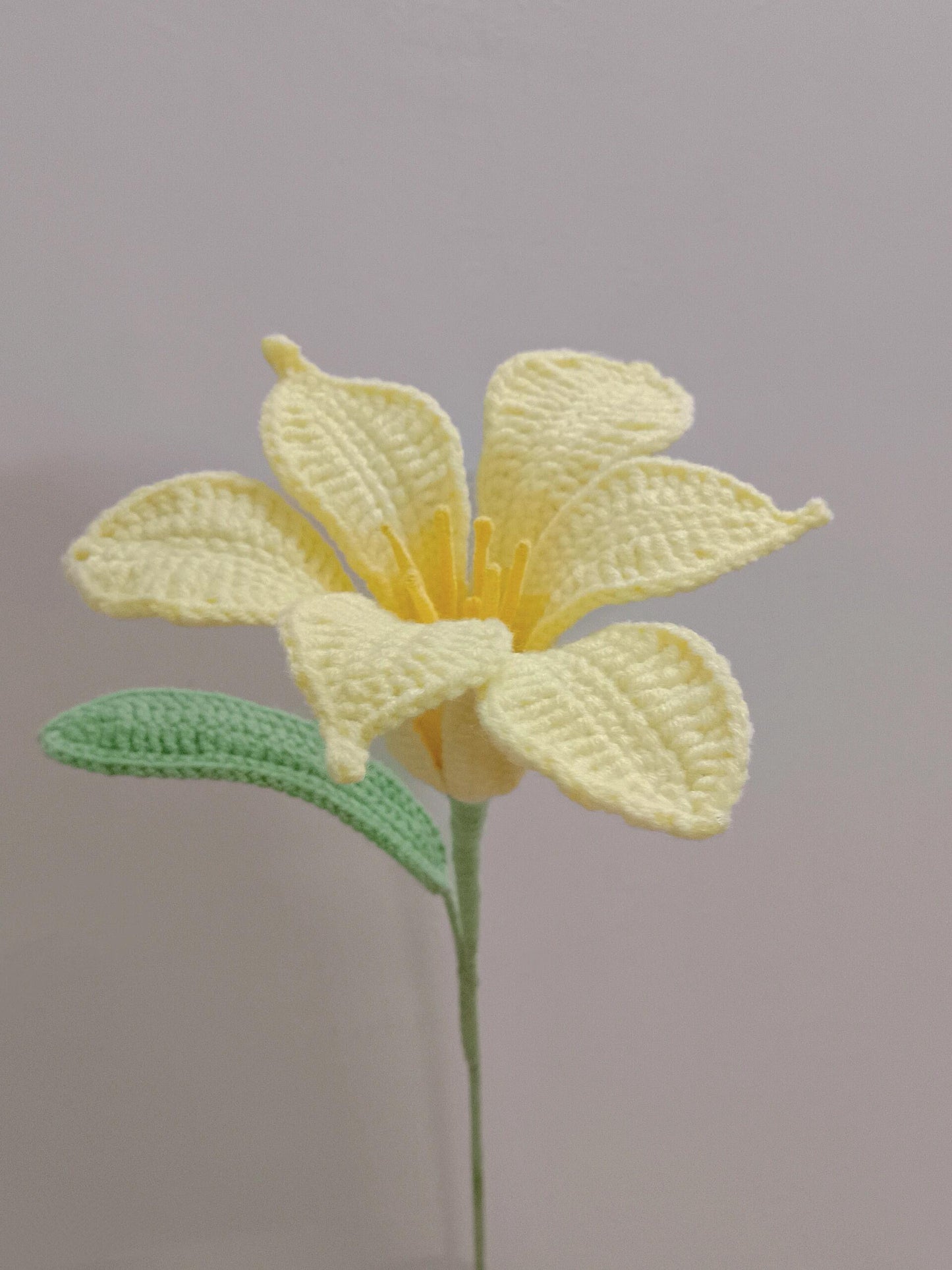 Peruvian Lily Crochet Flower Stem