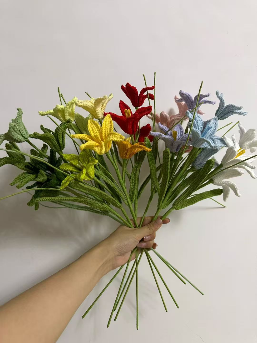 Rain Lily Crochet Flower Stem
