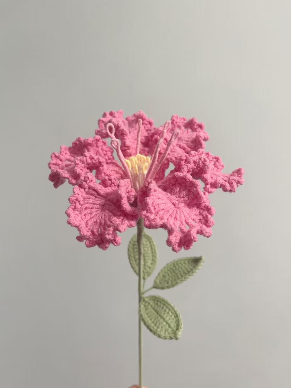 Giant Crape Myrtle Crochet Flower Stem