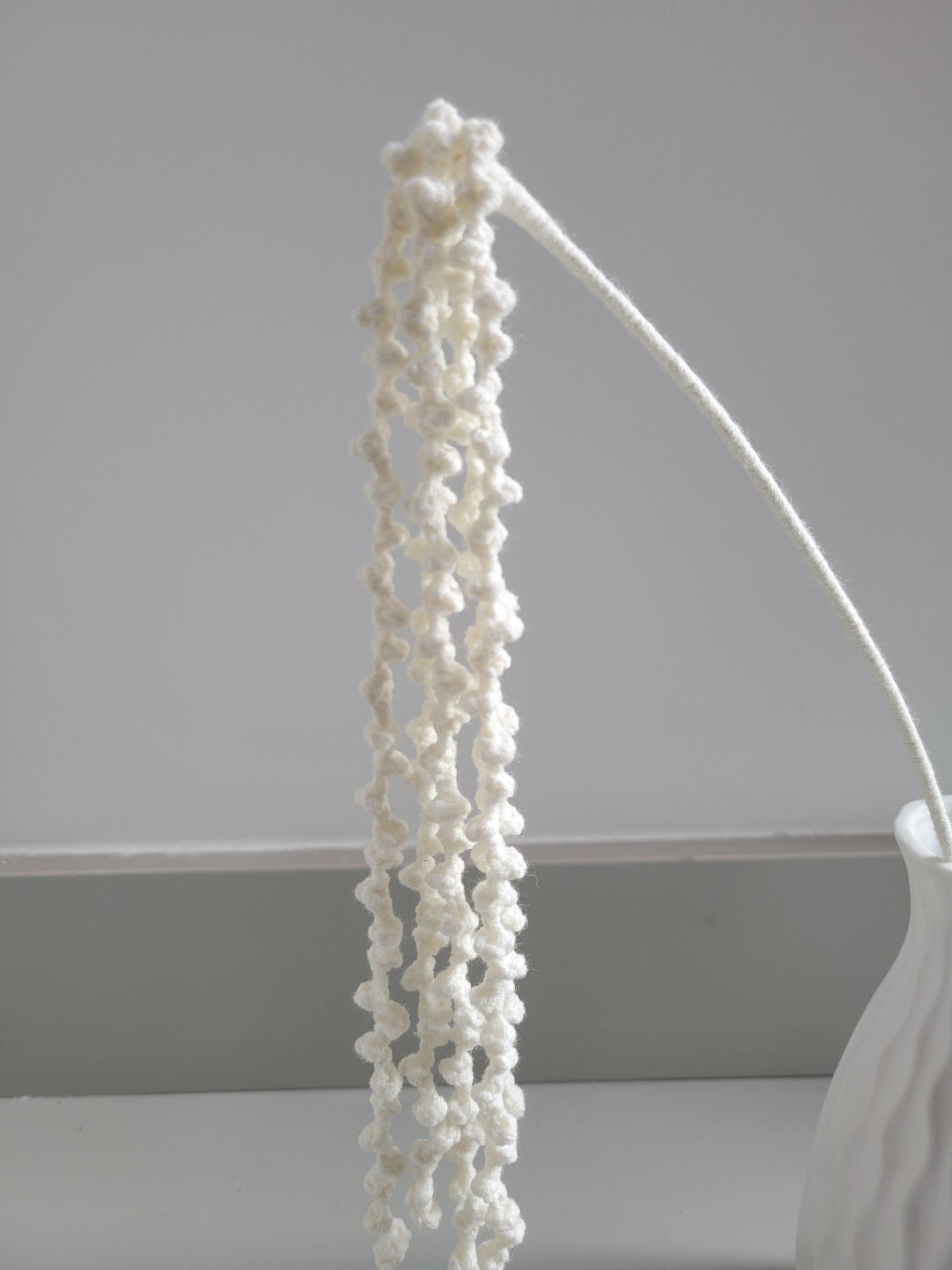 Love-Lies-Bleeding Crochet Flower Stem