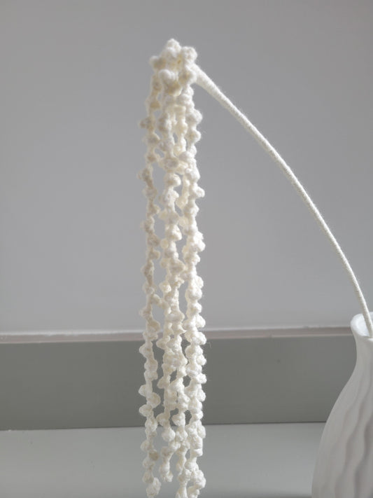 Love-Lies-Bleeding Crochet Flower Stem